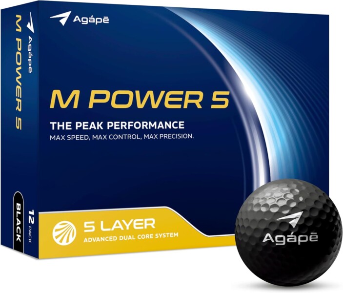 agape MP5S White DuraPlus Urethane Golf Balls-best golf ball for seniors